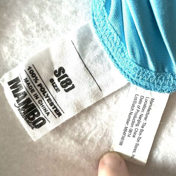 Mambo Australia Youth Small 8 S Blue Camo Sky Athletic shirt Base Layer Zip - Picture 12 of 13